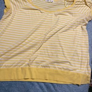 Cato yellow/white shirt
